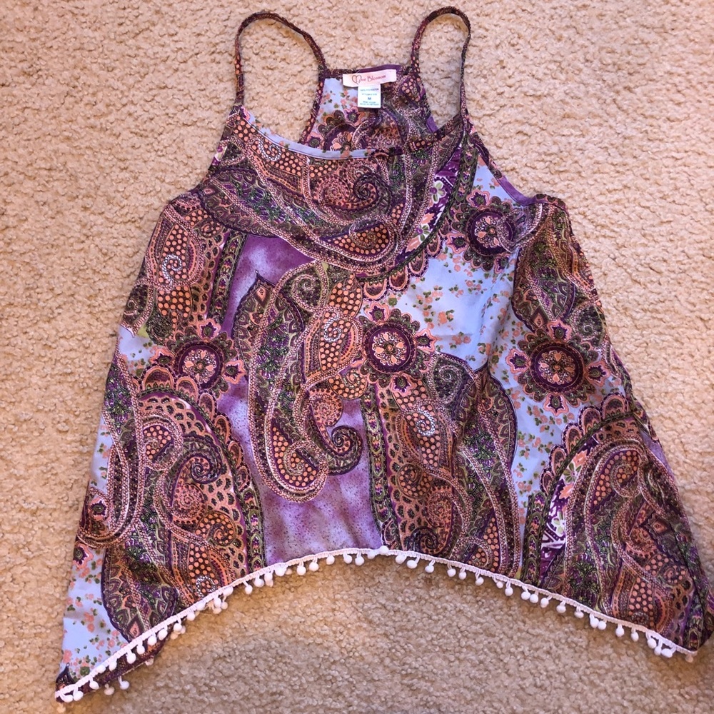 Trendy detailed tank top open back